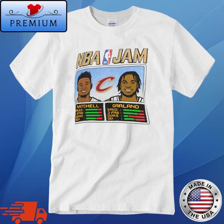 Donovan Mitchell ' Darius Garland Cleveland Cavaliers Homage NBA Jam Shirt