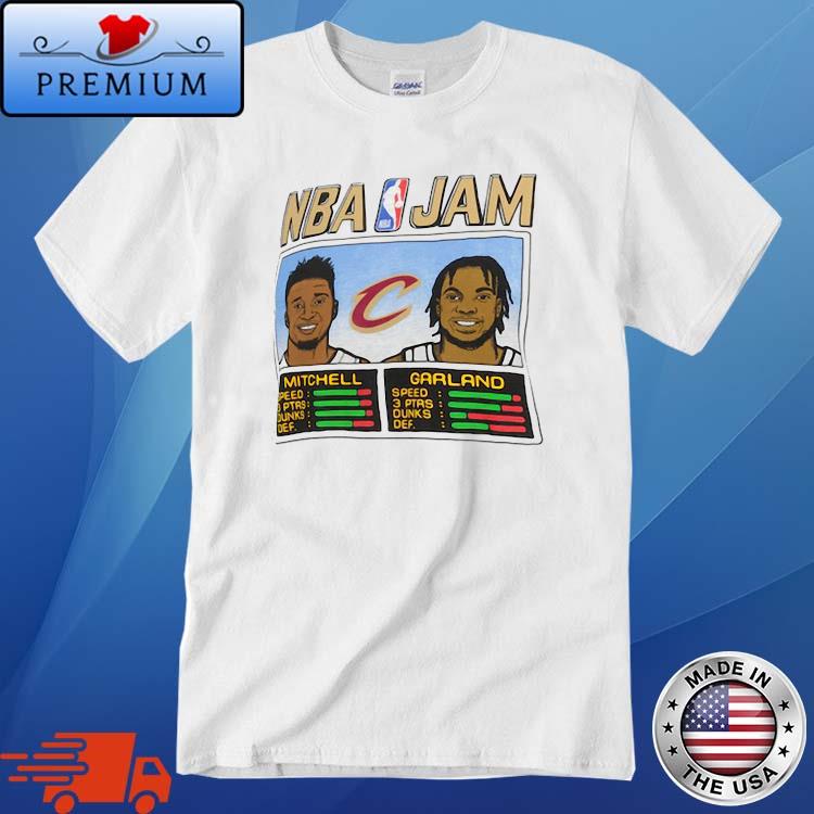 Donovan Mitchell ' Darius Garland Cleveland Cavaliers Homage NBA Jam Tri-Blend Shirt