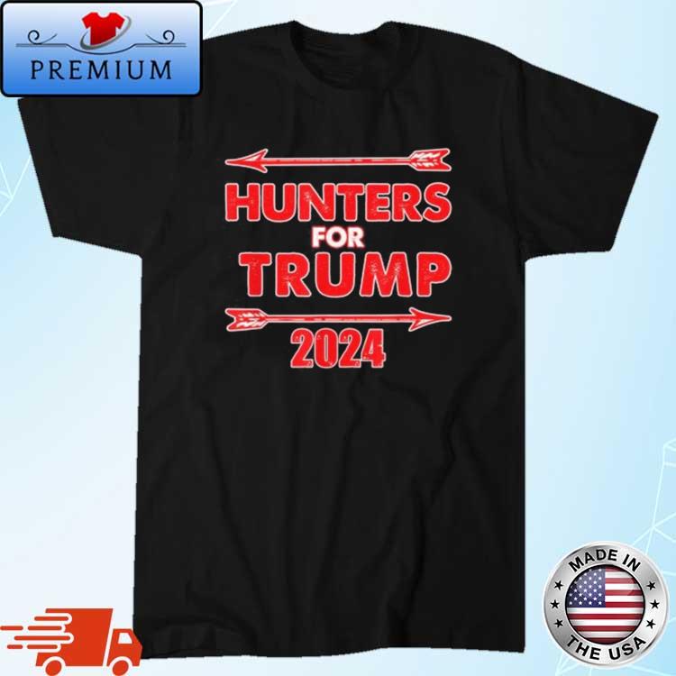 Hunters For Trump 2024 Hunt Bow Arrow Republican Shirt