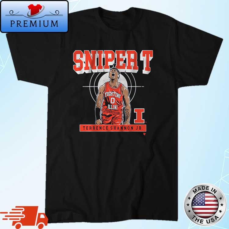 Illinois Basketball Terrence Shannon Jr. Sniper T Shirt