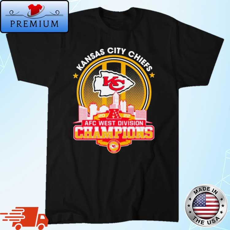 Kansas City Chiefs 2022 AFC West Division Champions Matchup Skyline Shirt