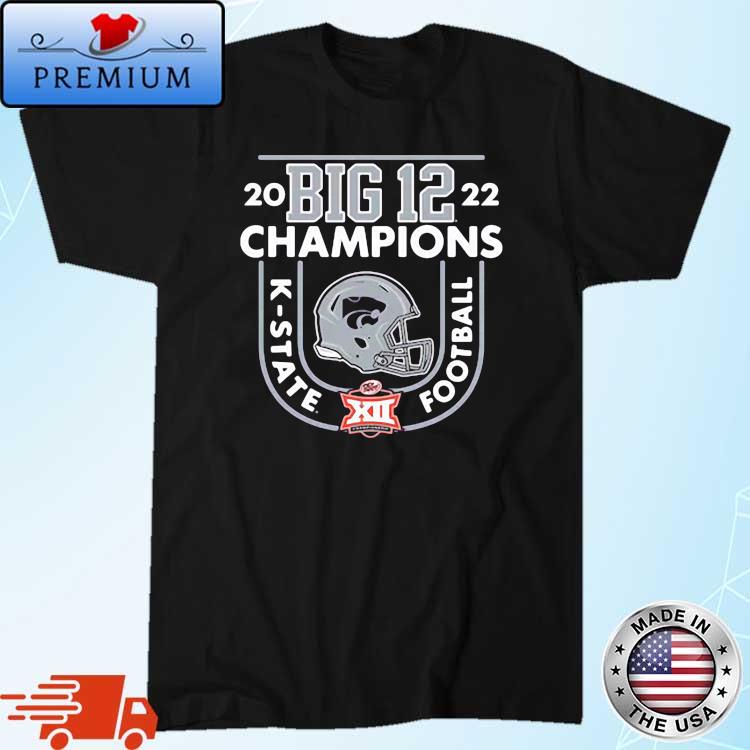 Kansas State Wildcats 2022 Big 12 Football Conference Champions Locker Room Shirt