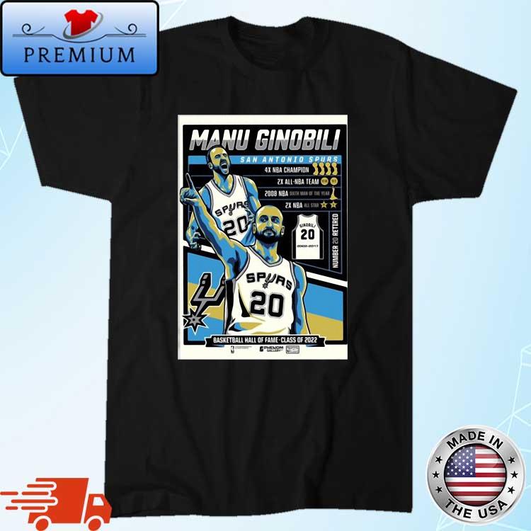 Manu Ginobili San Antonio Spurs 2022 Shirt
