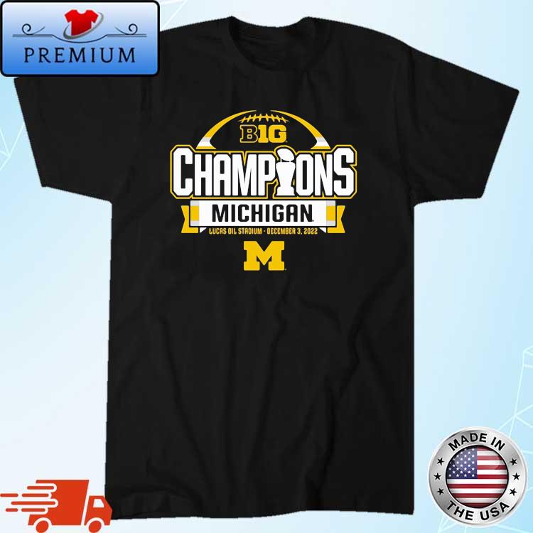 Michigan Wolverines 2022 Big Ten Football Conference Champions Locker Room Shirt