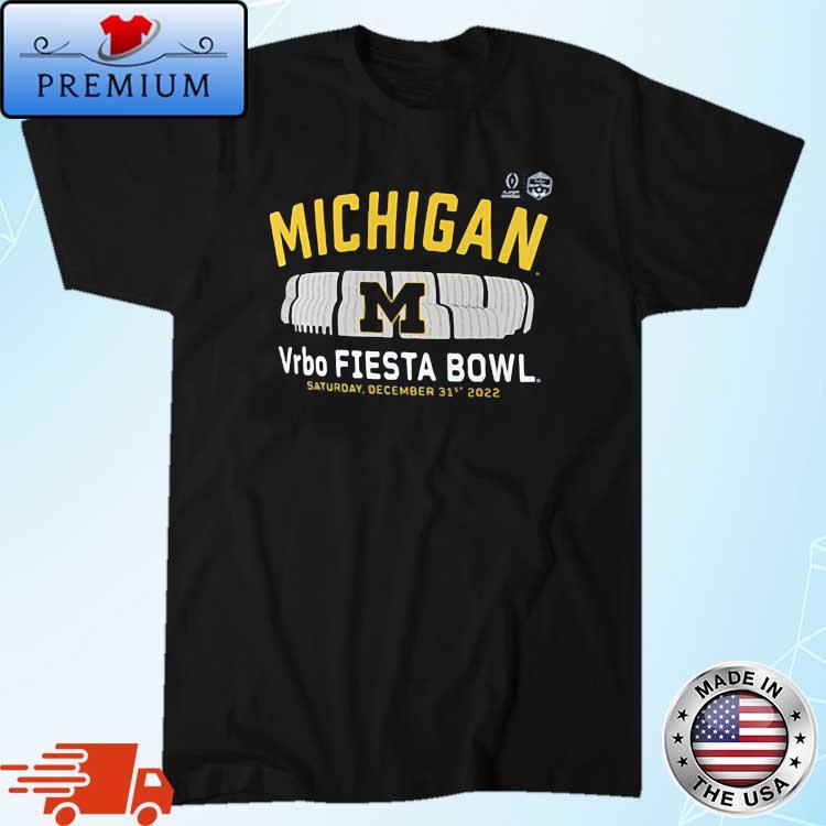 Michigan Wolverines College Football Playoff 2022 Fiesta Bowl Gameday Stadium Shirt