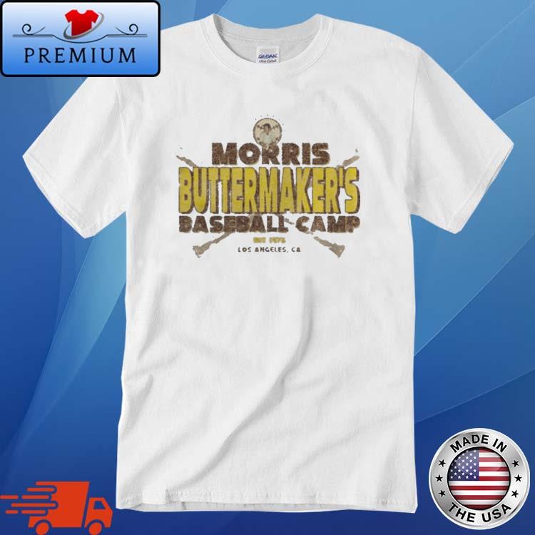 Morris Buttermaker’s Baseball Camp shirt