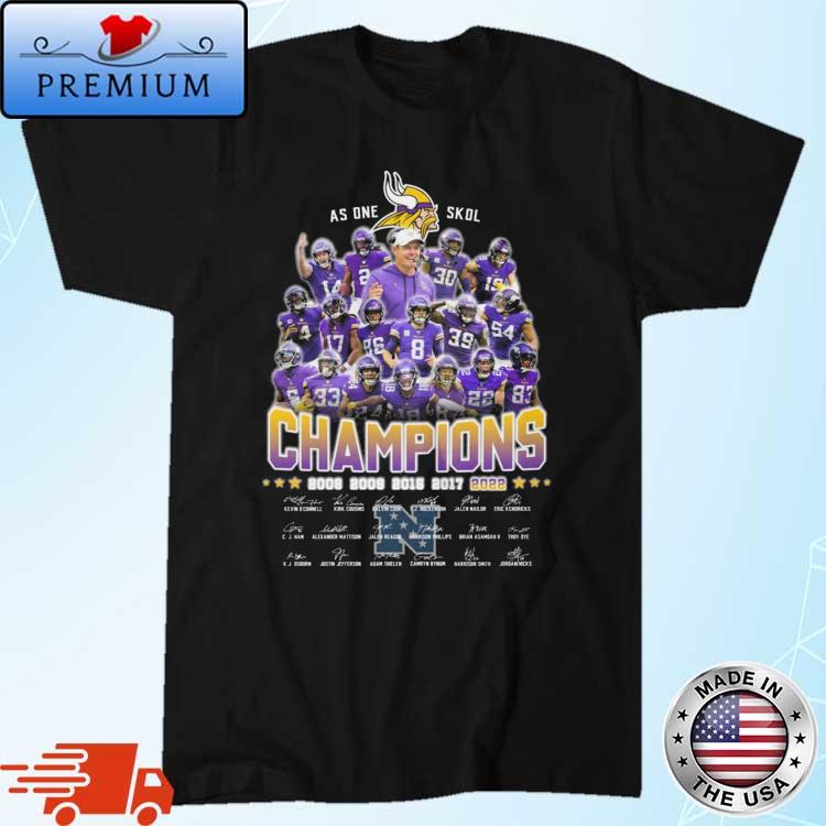 Minnesota Vikings Skol Vikings 2022 NFC North Division Champions 2008-2022  sweatshirt, hoodie, sweater, long sleeve and tank top