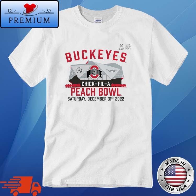 Ohio State Buckeyes College Football Playoff 2022 Peach Bowl Gameday Stadium Shirt
