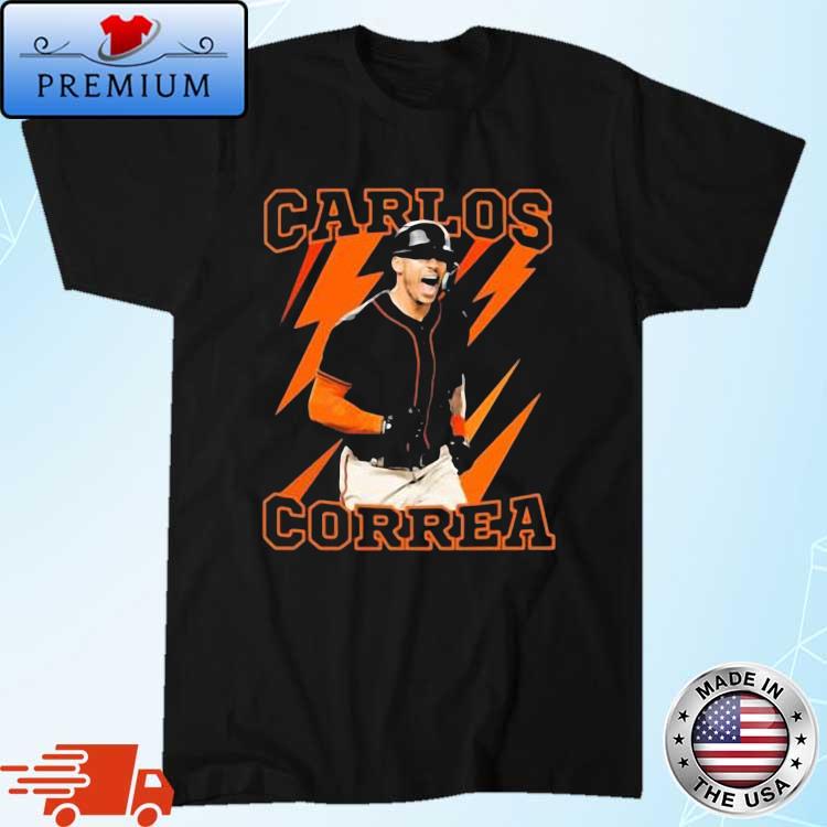 Orange Thunder Baseball Carlos Correa Shirt