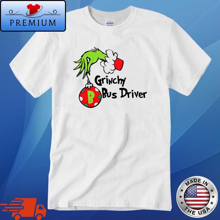 The Grinch Hand Grinchy Bus Driver Christmas Sweater