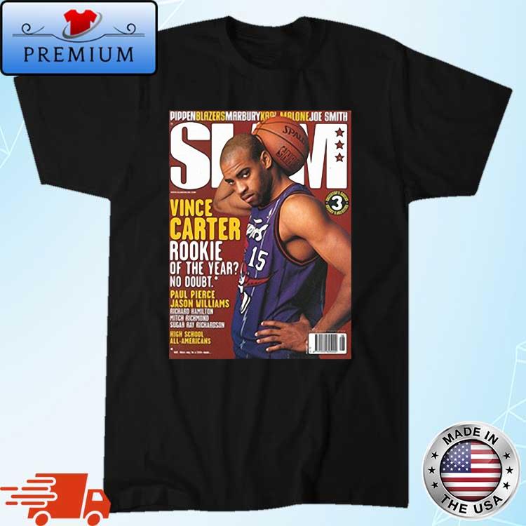 Vince Carter Rookie Of The Year SLAM Cover Vintage Shirt