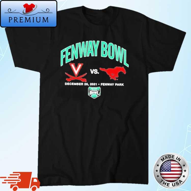 Virginia Cavaliers Vs SMU Mustangs 2022 Fenway Bowl Dueling Shirt