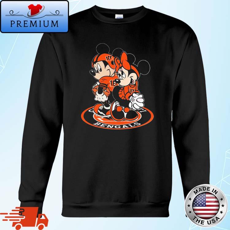 NFL Cincinnati Bengals Mickey Mouse And Minnie Mouse T-Shirt - Kaiteez