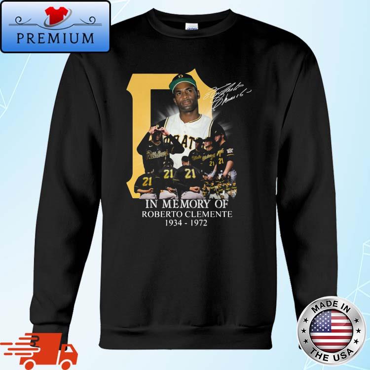 Pittsburgh pirates roberto clemente number 21 shirt, hoodie, sweater and  long sleeve