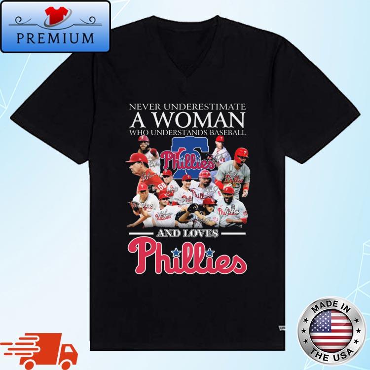 PHILADELPHIA PHILLIES LOVE TEAM 2023 BASEBALL SIGNATURES SHIRT