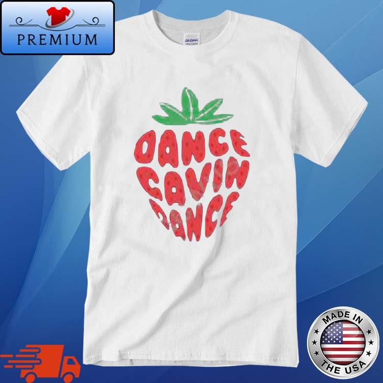 Dance Gavin Dance Strawberry Text Black Shirt