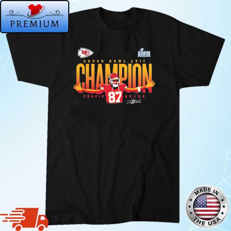 Travis Kelce Kansas City Chiefs Super Bowl Lvii Champions Winning Plays T- shirt - Shibtee Clothing