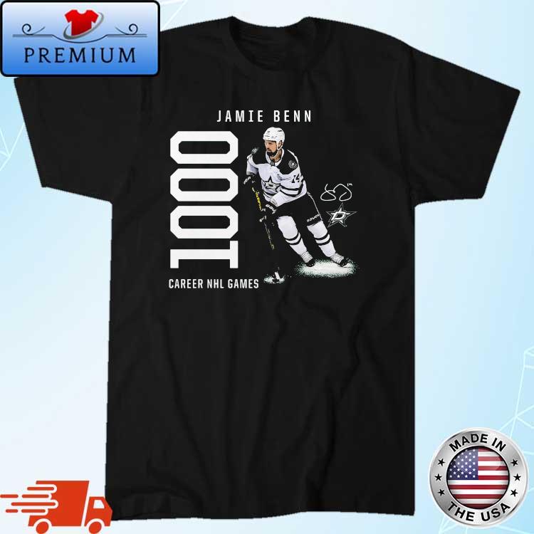 Jamie Benn Dallas Stars 1000 Career Games Signature Shirt