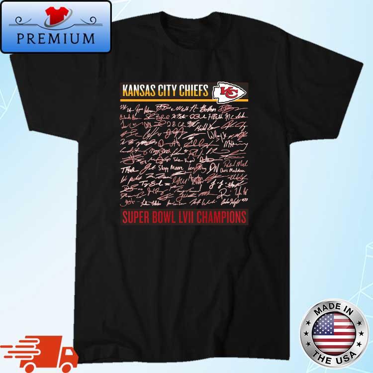 Kansas City Chiefs Super Bowl Lvii Champions Signature Roster T