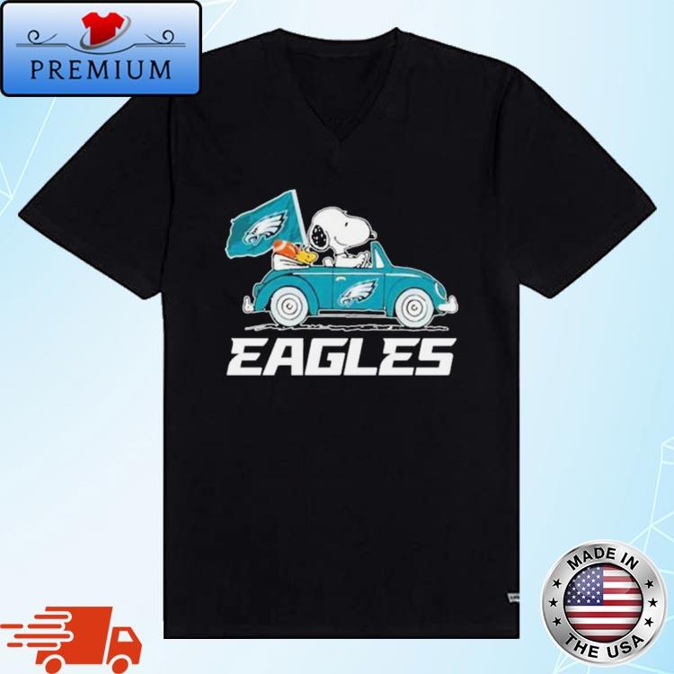 Official 2023 Philadelphia Eagles Snoopy And Woodstock Drive Car