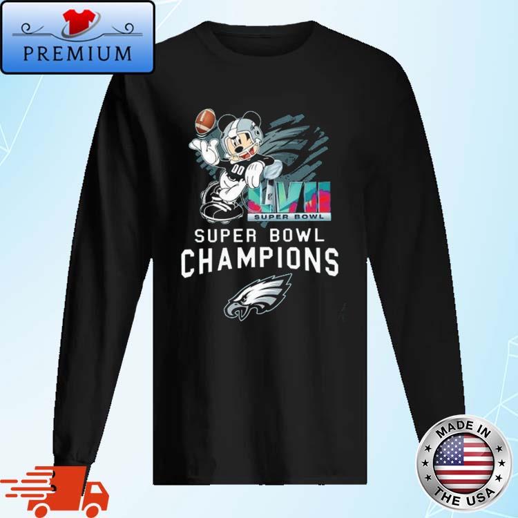 Mickey Mouse x Philadelphia Eagles Champions Super Bowl LVII 2023 Unisex T- Shirt - REVER LAVIE