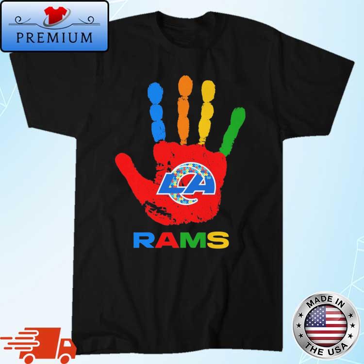 Fight Like A Los Angeles Rams Autism Support Polo Shirt - Banantees