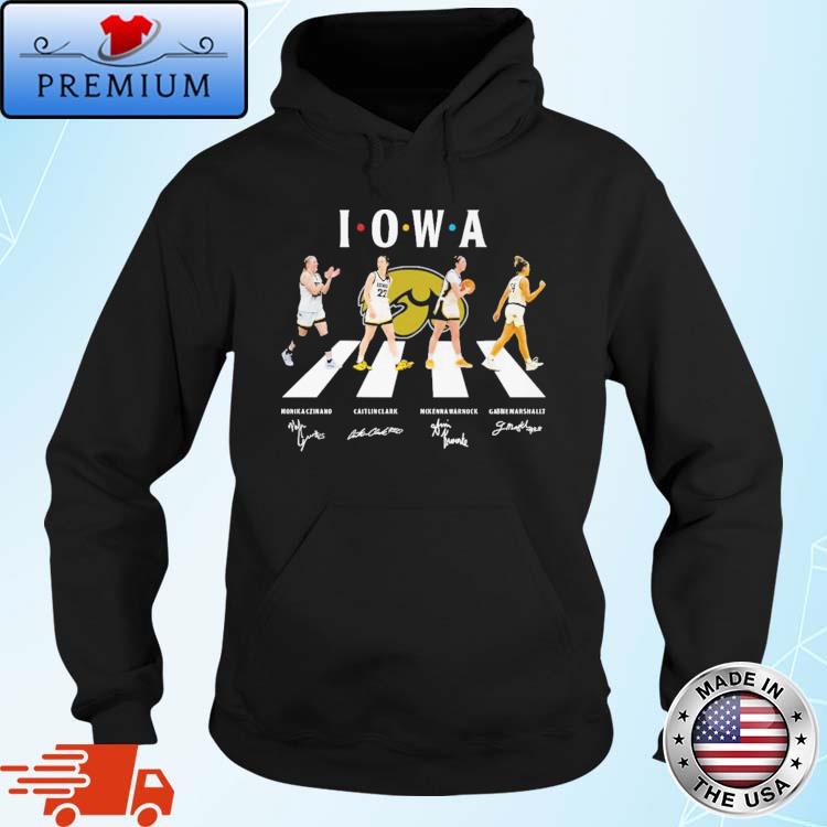 Iowa Hawkeyes 2023 Final Four Abbey Road Signatures s Hoodie