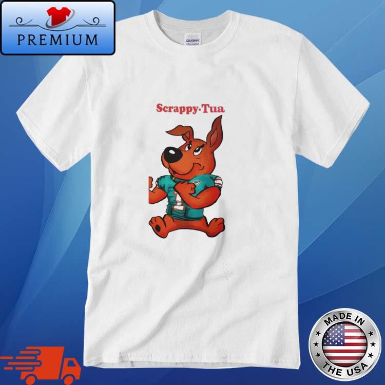 Tua Tagovailoa We Can Get Scrappy Too Shirt Miami Dolphins Shirt Tua  Tagovailoa Passing Yards Last Game Tua Tagovailoa Ethnic Background Unique  - Revetee