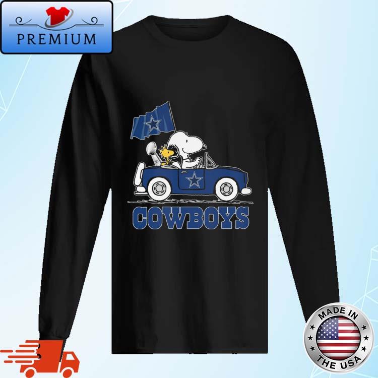 Official snoopy And Woodstock Driving Car Dallas Cowboys T-Shirt, hoodie,  tank top, sweater and long sleeve t-shirt