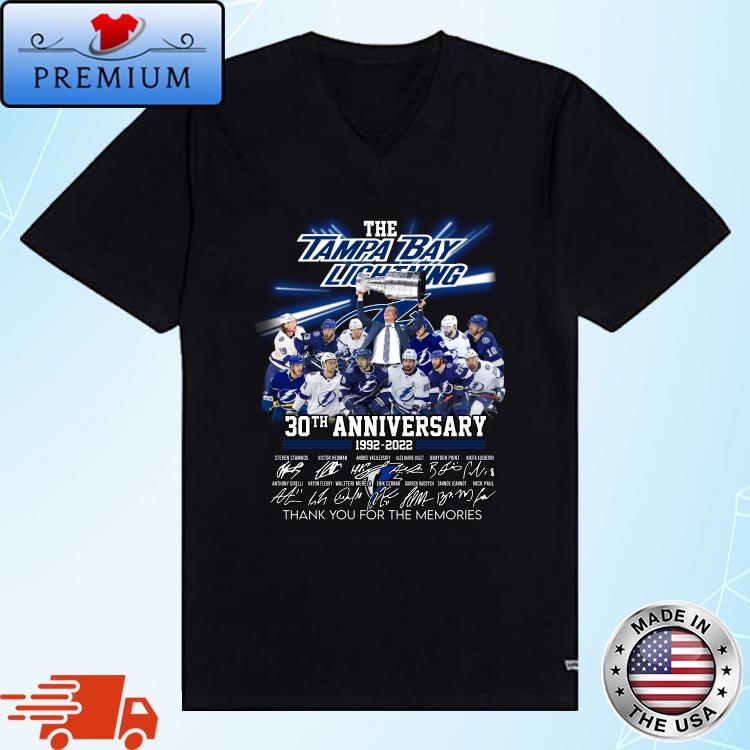 The Tampa Bay Lighting 30th Anniversary 1992-2022 t-shirt