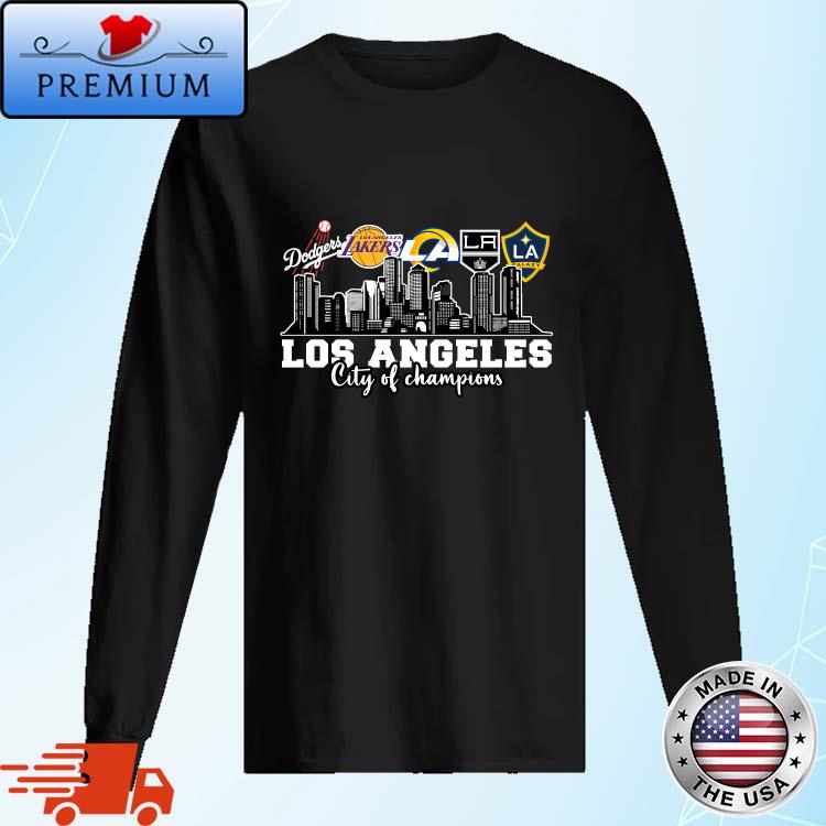 Los Angeles City Of Champions Dodgers Lakers Rams Galaxy T-Shirt