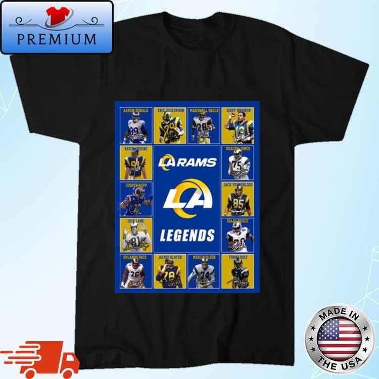 Los Angeles Rams Legends Players Signatures 2023 T-shirt,Sweater, Hoodie,  And Long Sleeved, Ladies, Tank Top