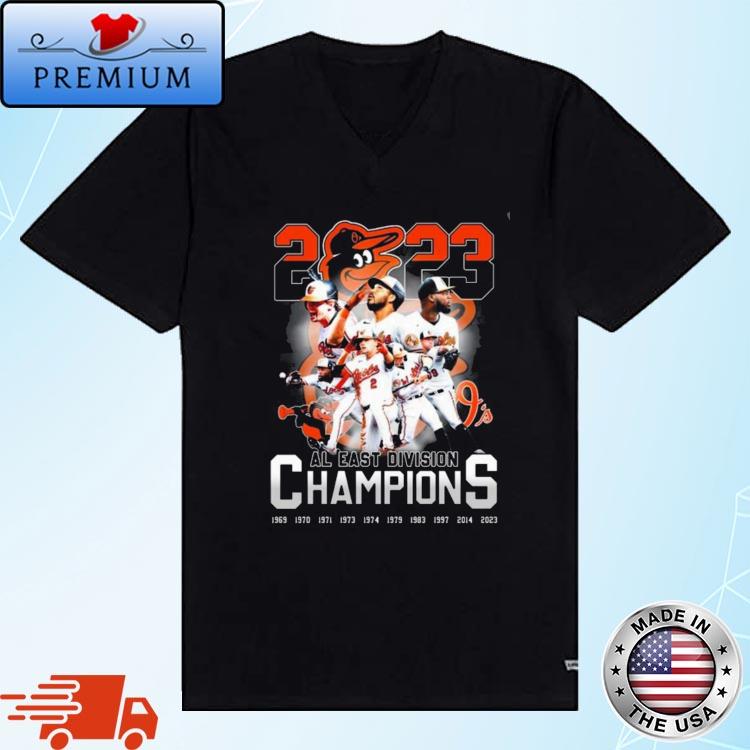 Original Baltimore Orioles Team Baseball 2023 Al East Division Champions  shirt, hoodie, sweater, long sleeve and tank top