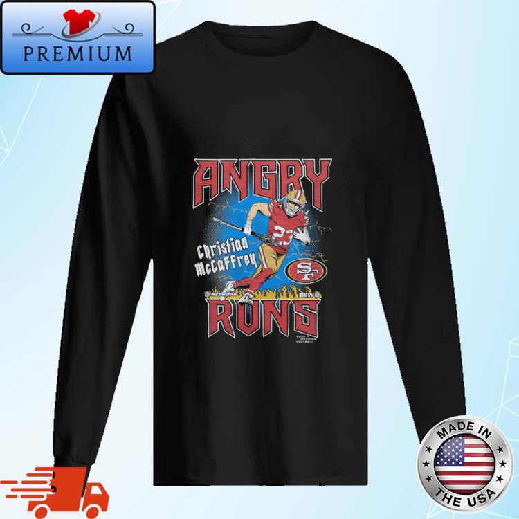 Angry Runs 49ers Christian Mccaffrey Shirt, hoodie, sweater, long