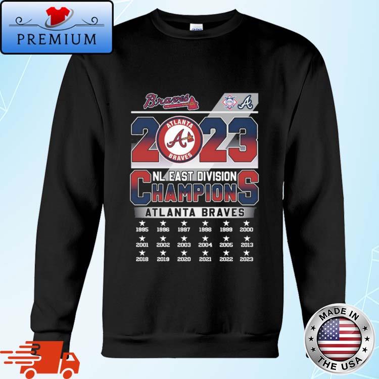 Official 1995 2023 NL East Division Champions Atlanta Braves Shirt, hoodie,  sweater, long sleeve and tank top