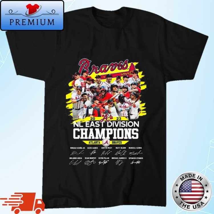 Official Atlanta Braves Best Team Players 2023 NL East Division Champions  Signatures shirt,Sweater, Hoodie, And Long Sleeved, Ladies, Tank Top