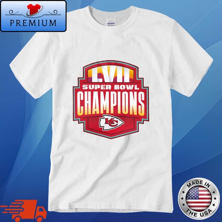 New Design Kansas City Chiefs Super Bowl LVII 2023 Champions Unisex Shirt -  T-shirts Low Price