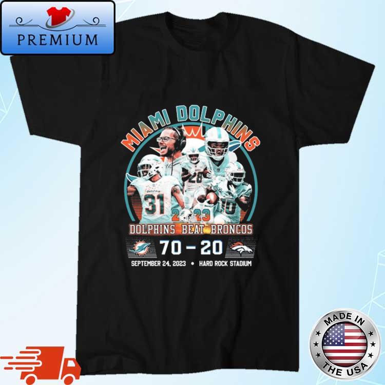 Miami Dolphins 2023 Dolphins Beat Broncos 70-20 September 24 At