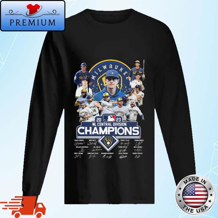 Milwaukee Brewers Nl Central Division champions signatures shirt, hoodie,  sweater, long sleeve and tank top