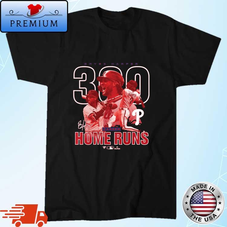 Official official Bryce Harper Philadelphia Phillies 300th Career Home Run  T-Shirt, hoodie, sweater, long sleeve and tank top