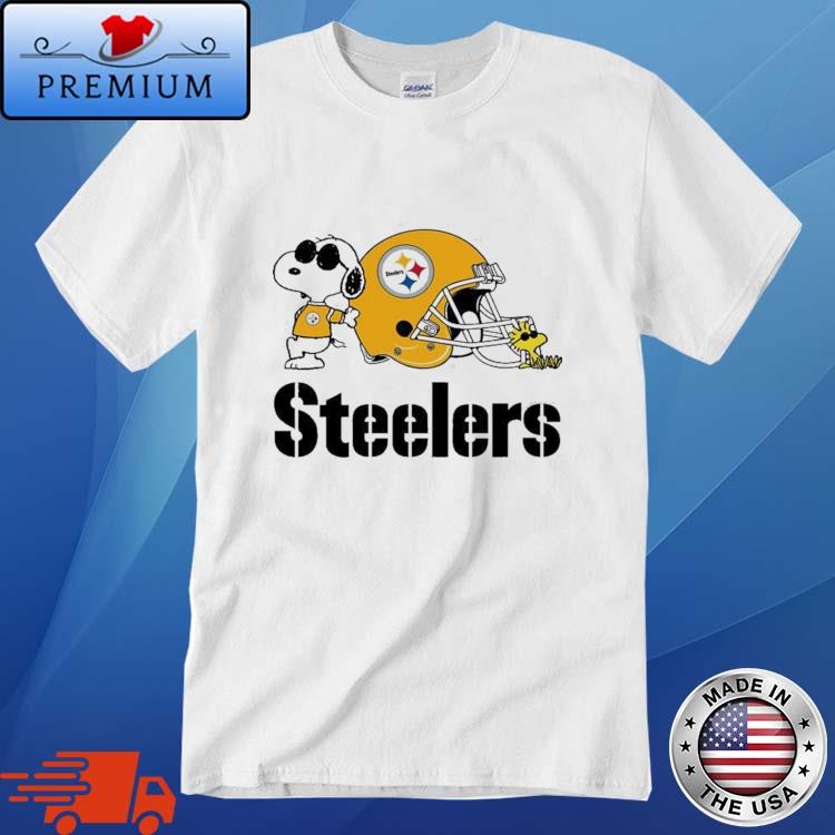 Pittsburgh Steelers Snoopy And Woodstock Football Helmet Logo Shirt,  hoodie, sweater, long sleeve and tank top