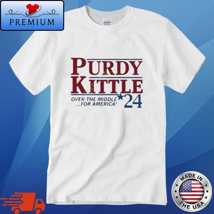 Official Purdy Kittle Over The Middle For America 24 T-Shirt, hoodie,  sweater, long sleeve and tank top