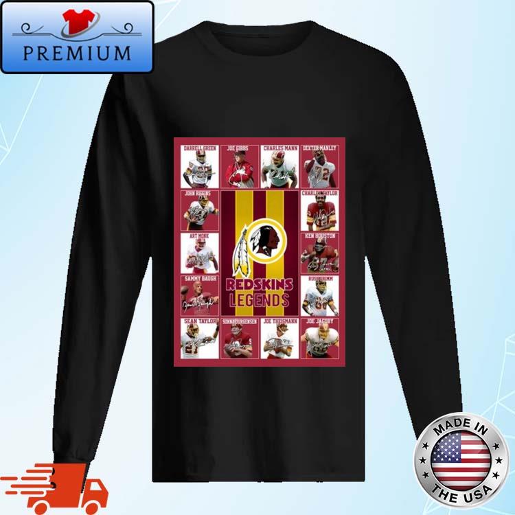 Washington Commanders Legends Players Signatures 2023 T-shirt,Sweater,  Hoodie, And Long Sleeved, Ladies, Tank Top