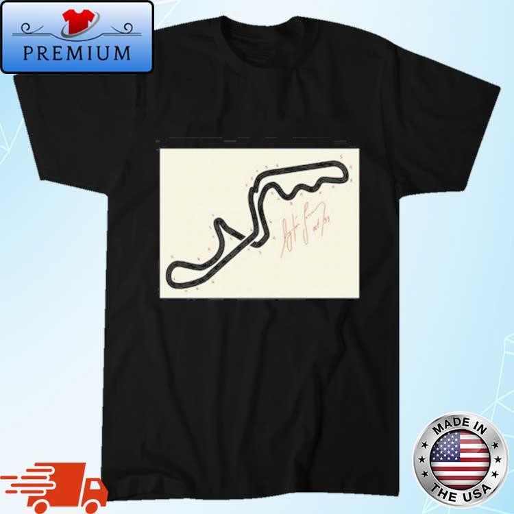 Official Ayrton Senna's Hand-Drawn Map Of The Suzuka Gp 1993 T-Shirt ...