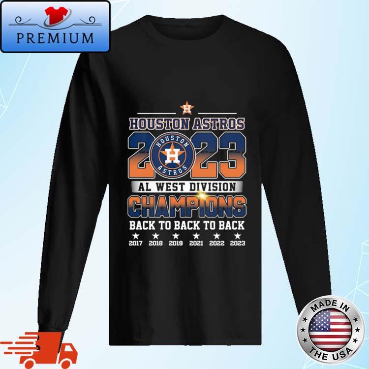 Official houston Astros 2023 Al West Division Champions Back To