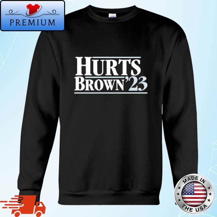 Limited Jalen Hurts Hurts Brown 23 Shirt, hoodie, sweater, long sleeve and  tank top