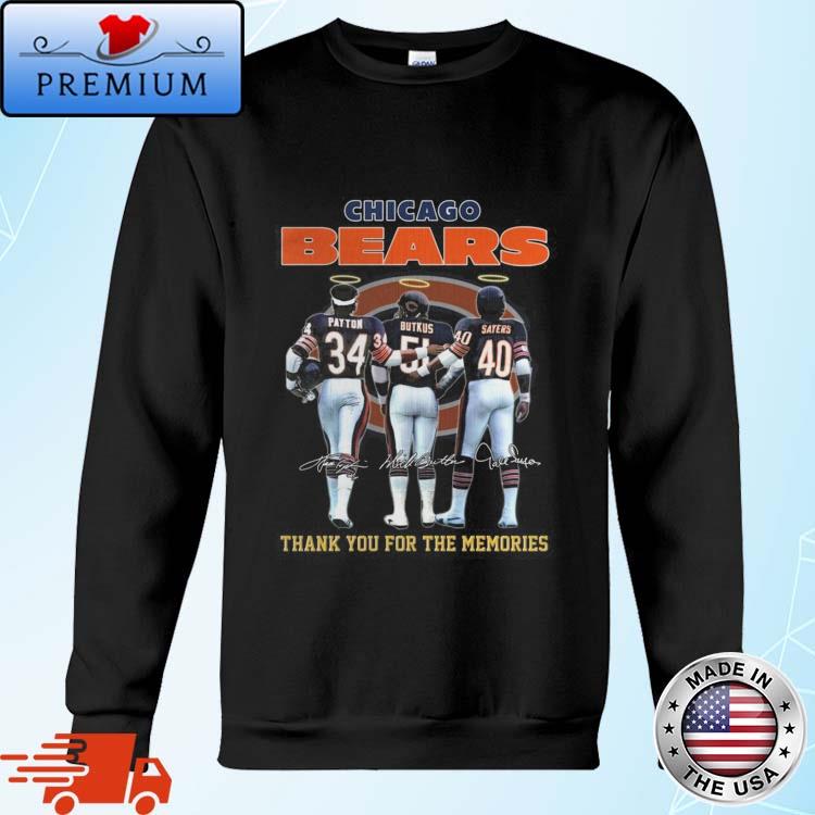 Nike Men's Chicago Bears Logo Long Sleeve Cotton Navy T-Shirt