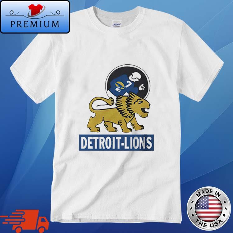 Blue Detroit Lions logo funny 2023 T-shirt, hoodie, sweater, long sleeve  and tank top