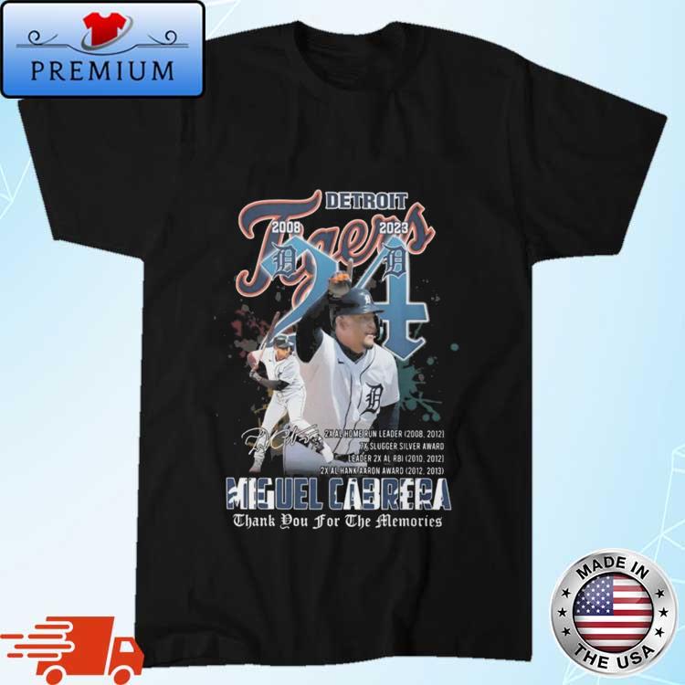 20 Years 2003 2023 Miguel Cabrera Miami Marlins And Detroit Tigers Thank  You For The Memories Shirt - Limotees