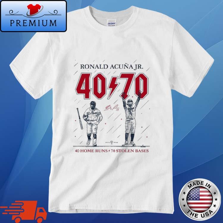 Ronald Acuna Jr 40 Home Runs 70 Stolen Bases T Shirt